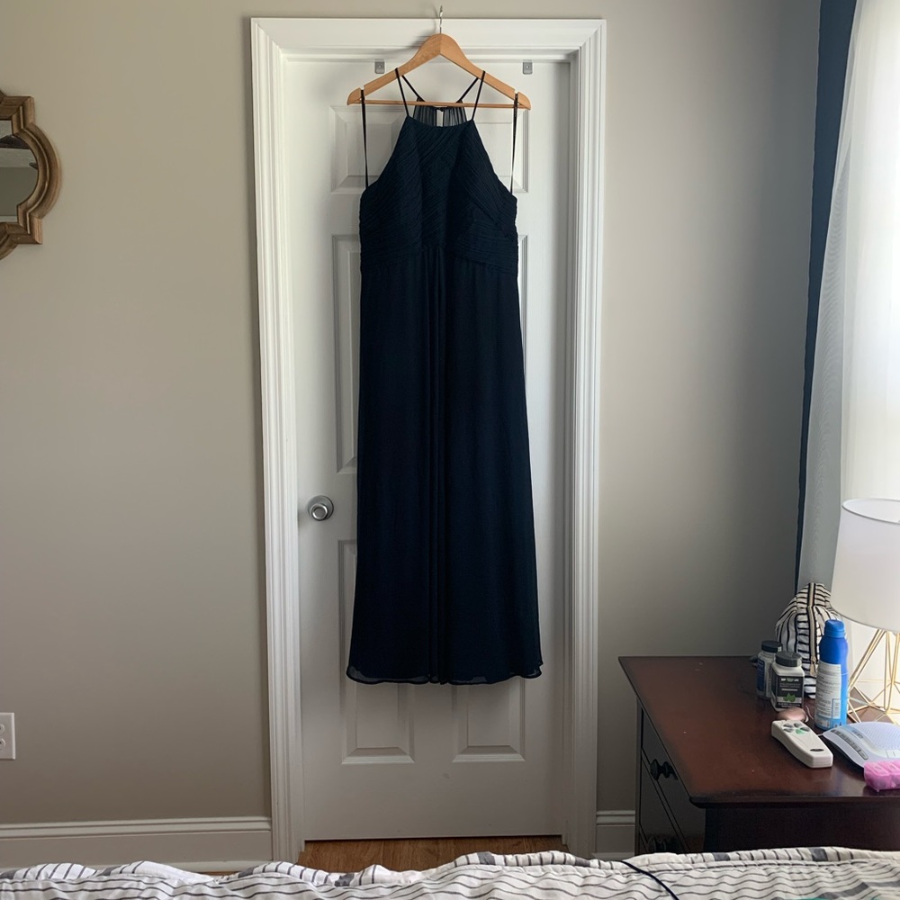 Navy Size 18 Bridesmaid Prom Dress EUC